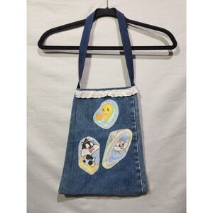 Custom Baby Looney Tunes Denim Satchel Shoulder‎ Bag Sylvester Tweety Bugs